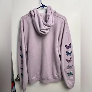 Purple Butterfly Be Yourself Hoodie Butterfly Yourstruly Clothing
